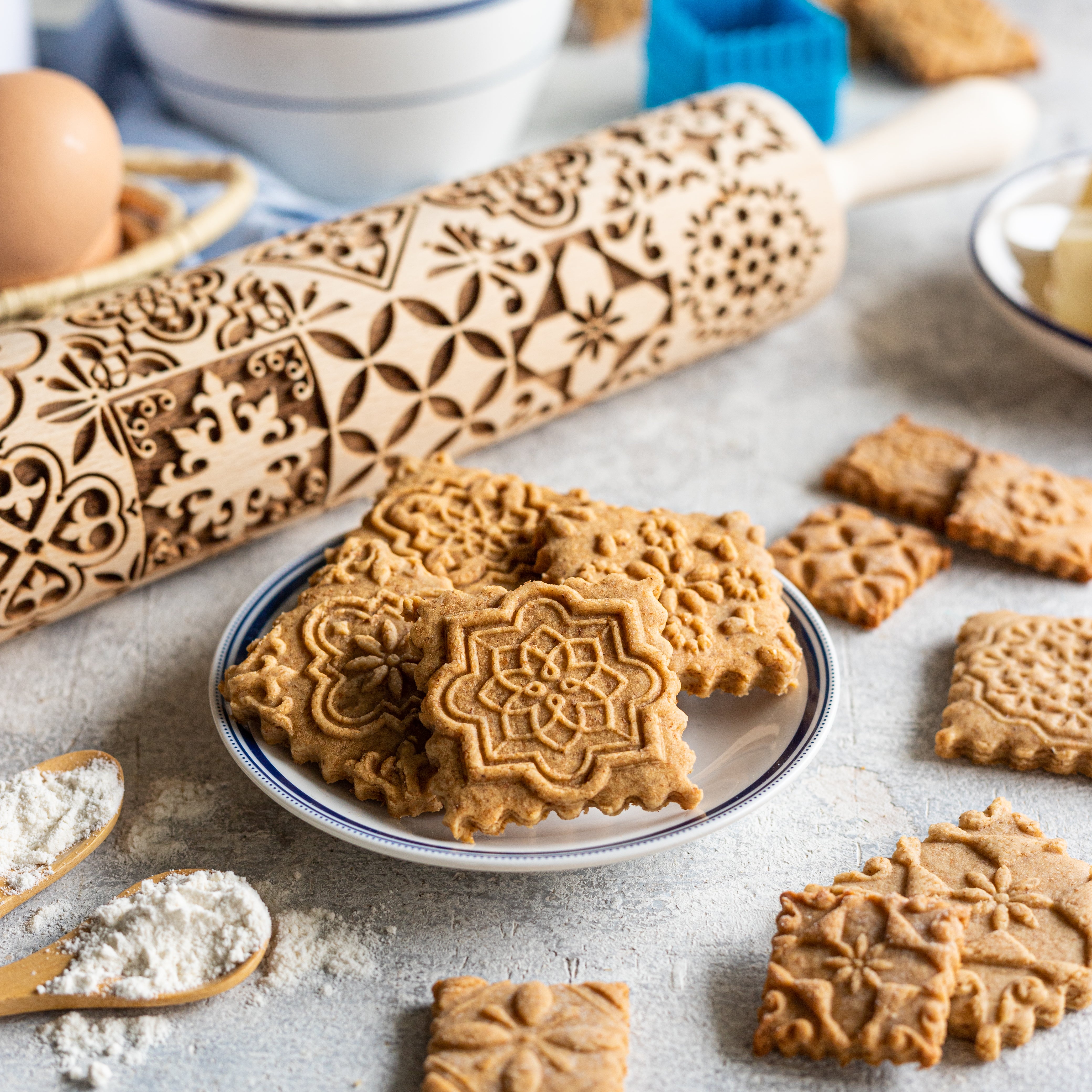 Portuguese Tiles Rolling Pin