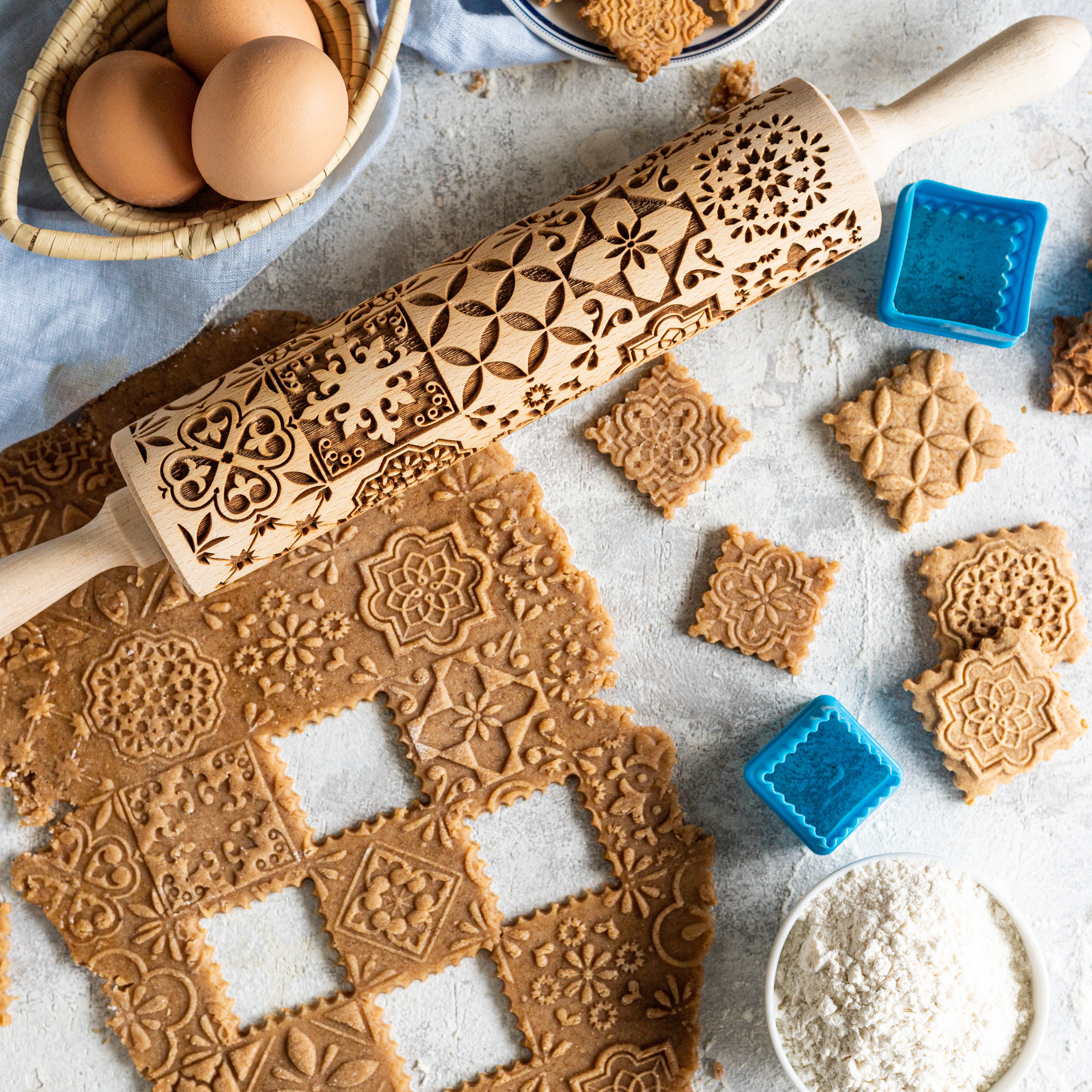 Portuguese Tiles Rolling Pin