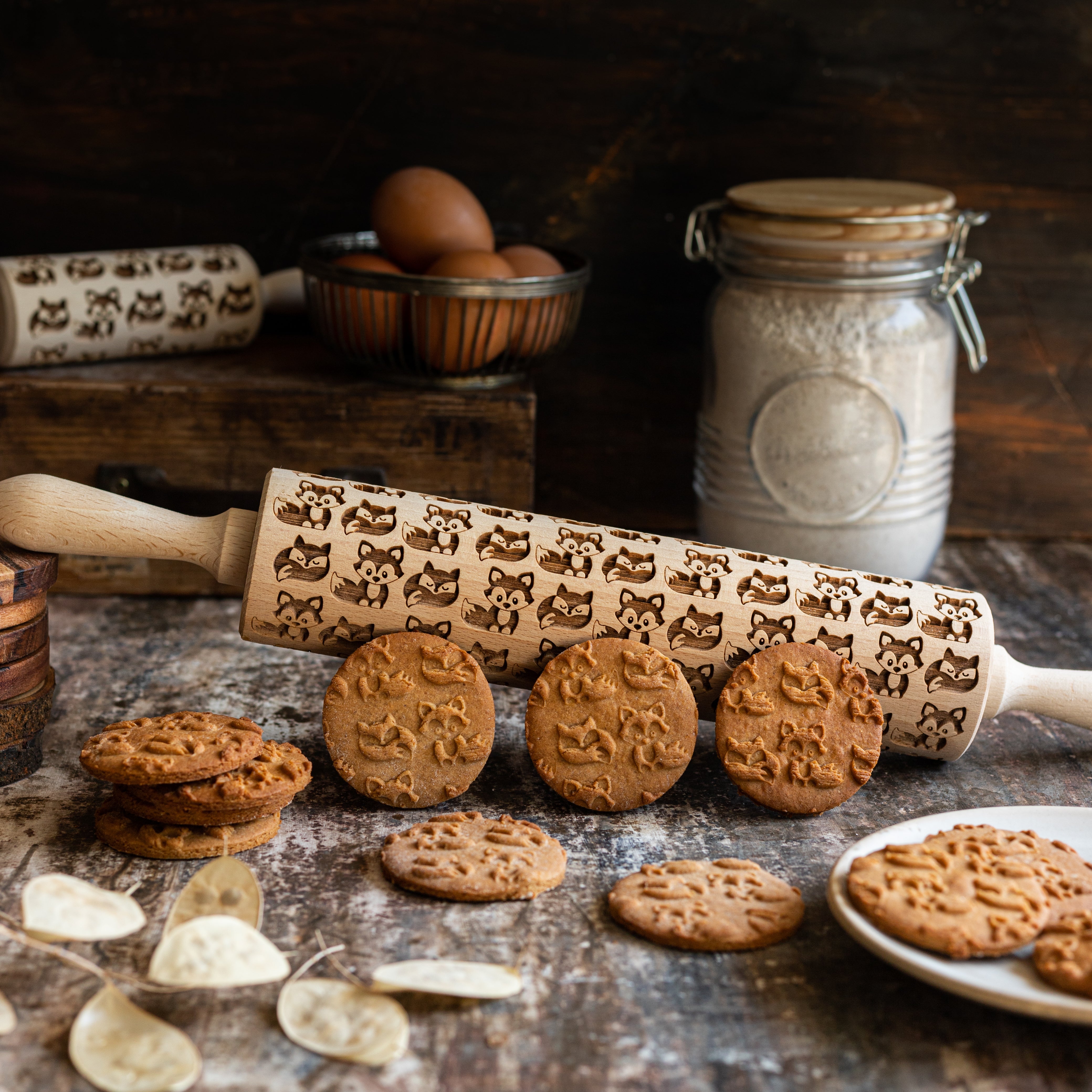 Foxes Rolling Pin
