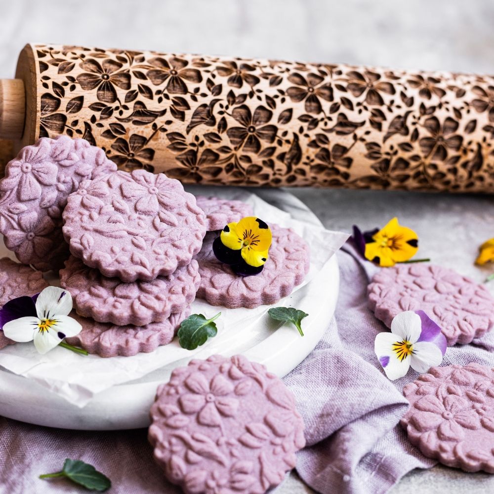 Pansies Rolling Pin