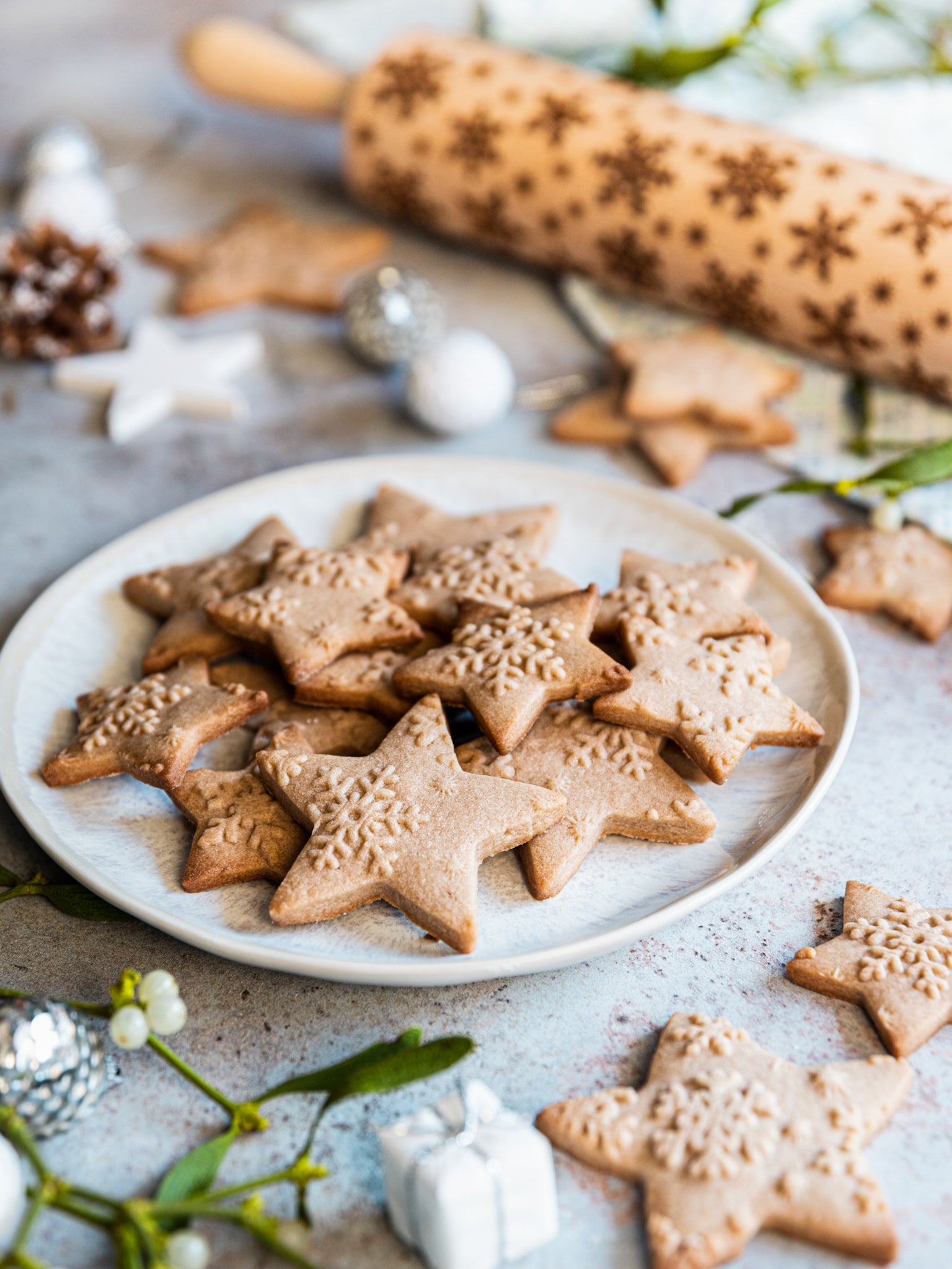 Snowflakes Rolling Pin
