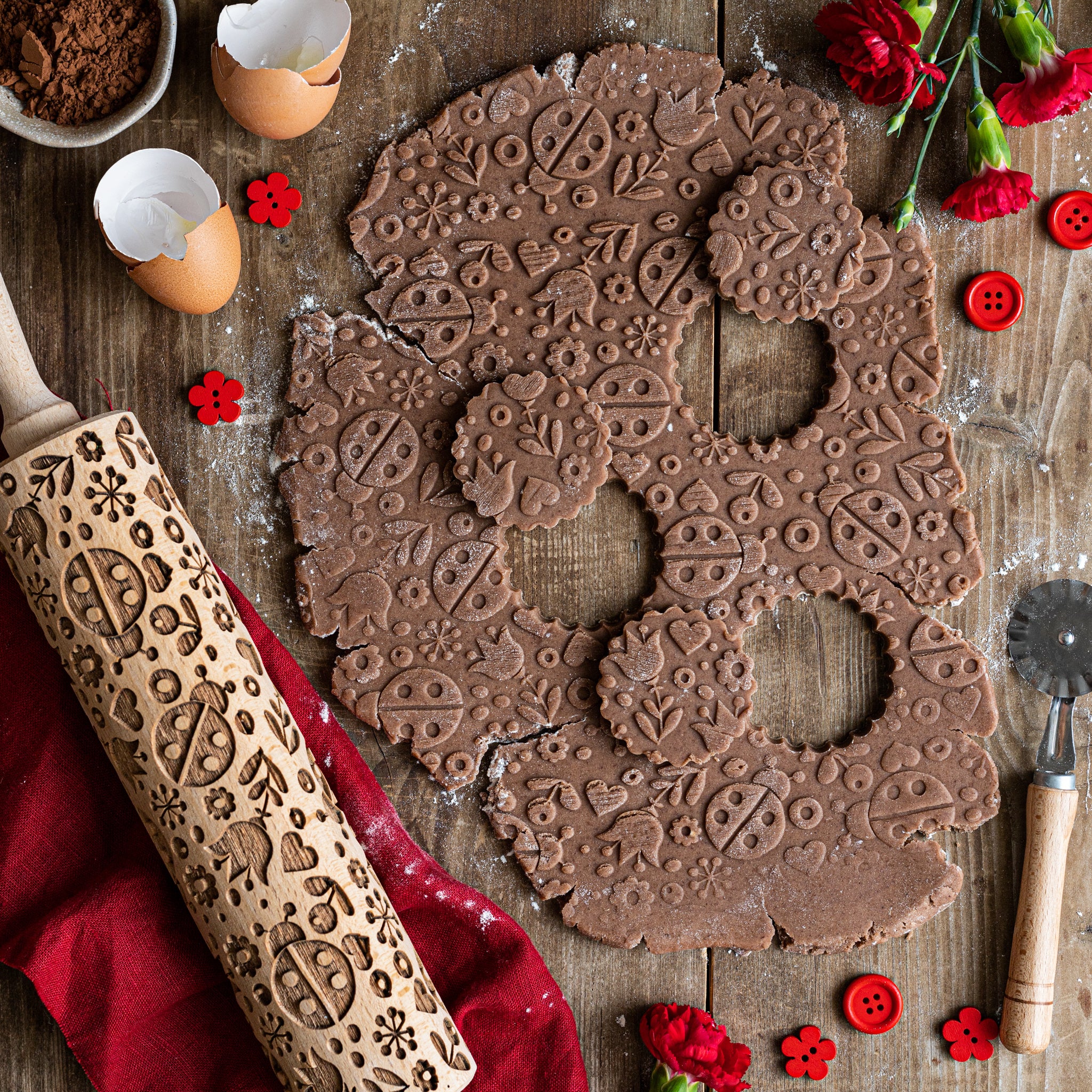 Ladybugs Rolling Pin