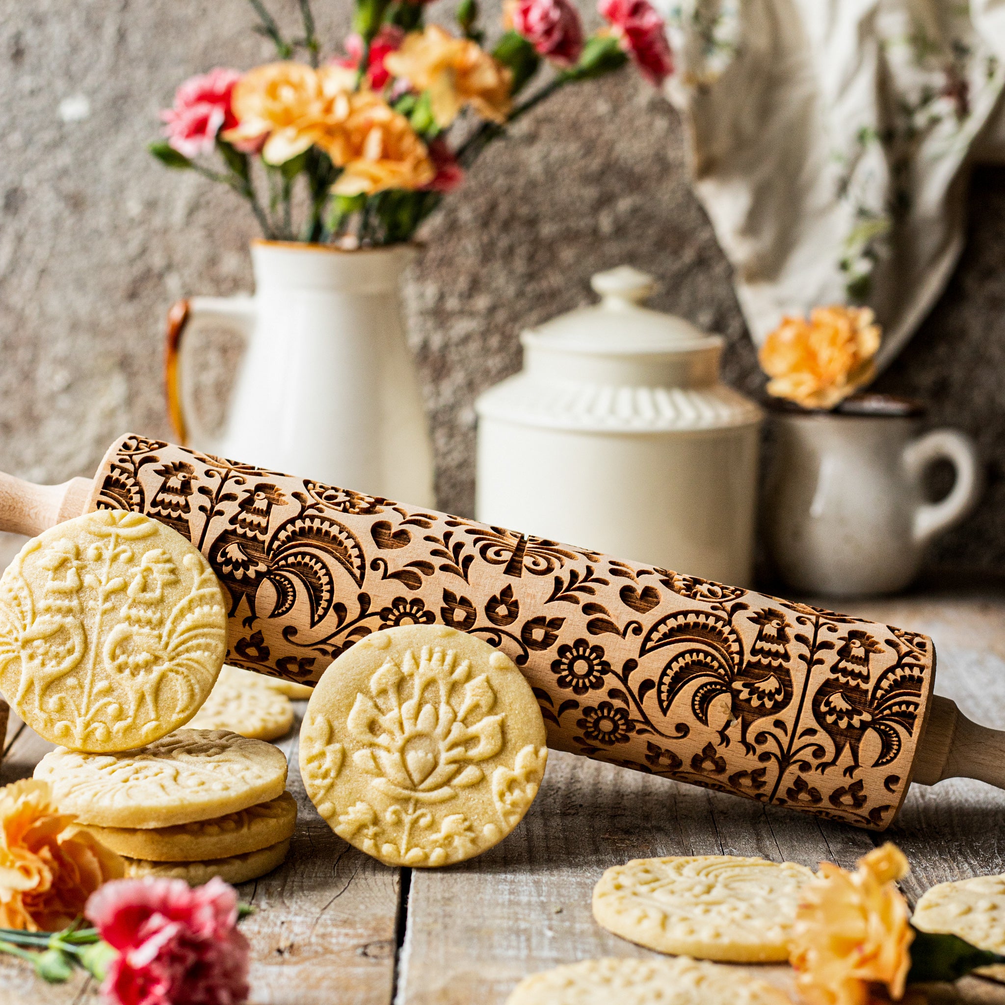 Folk Rolling Pin