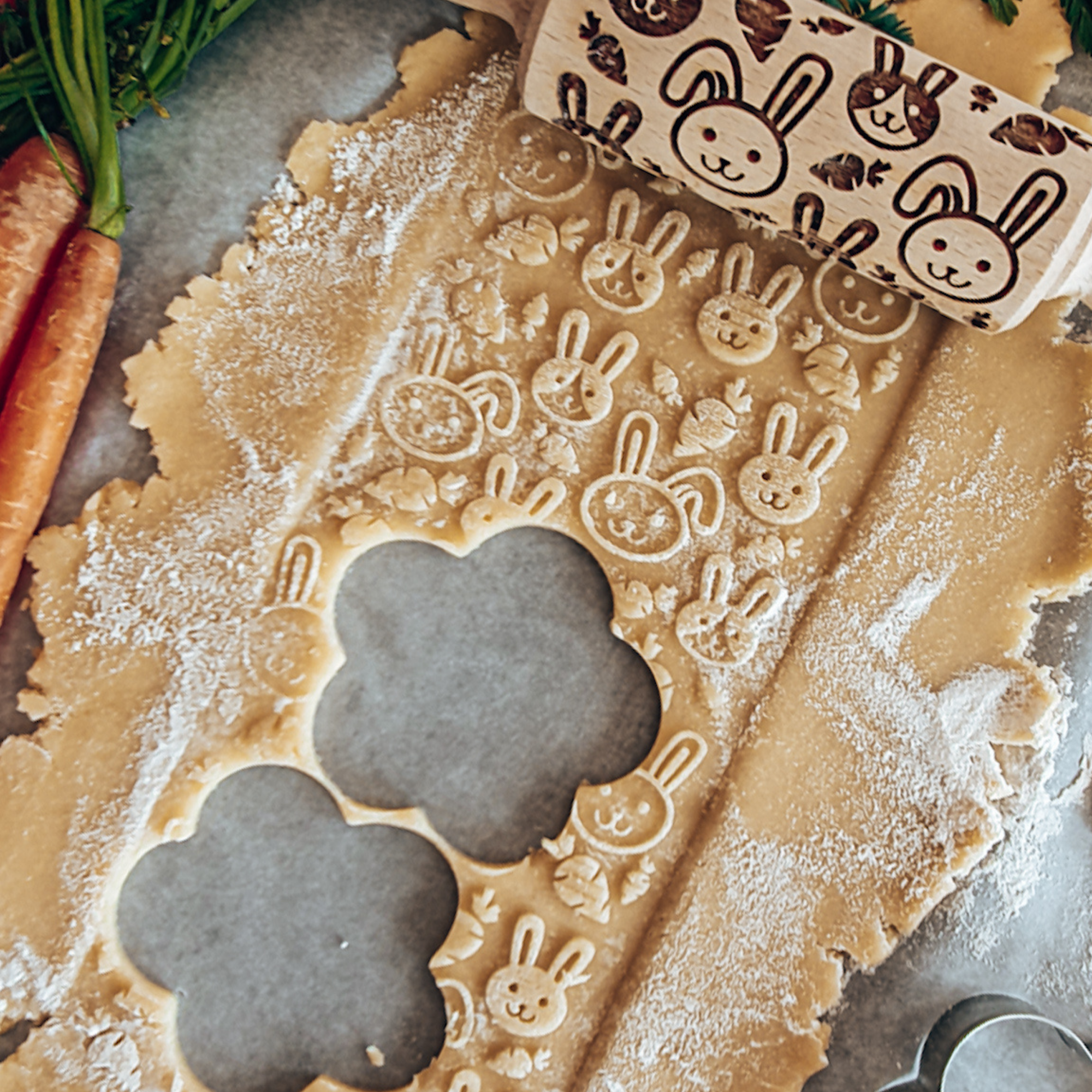 Rabbits Rolling Pin