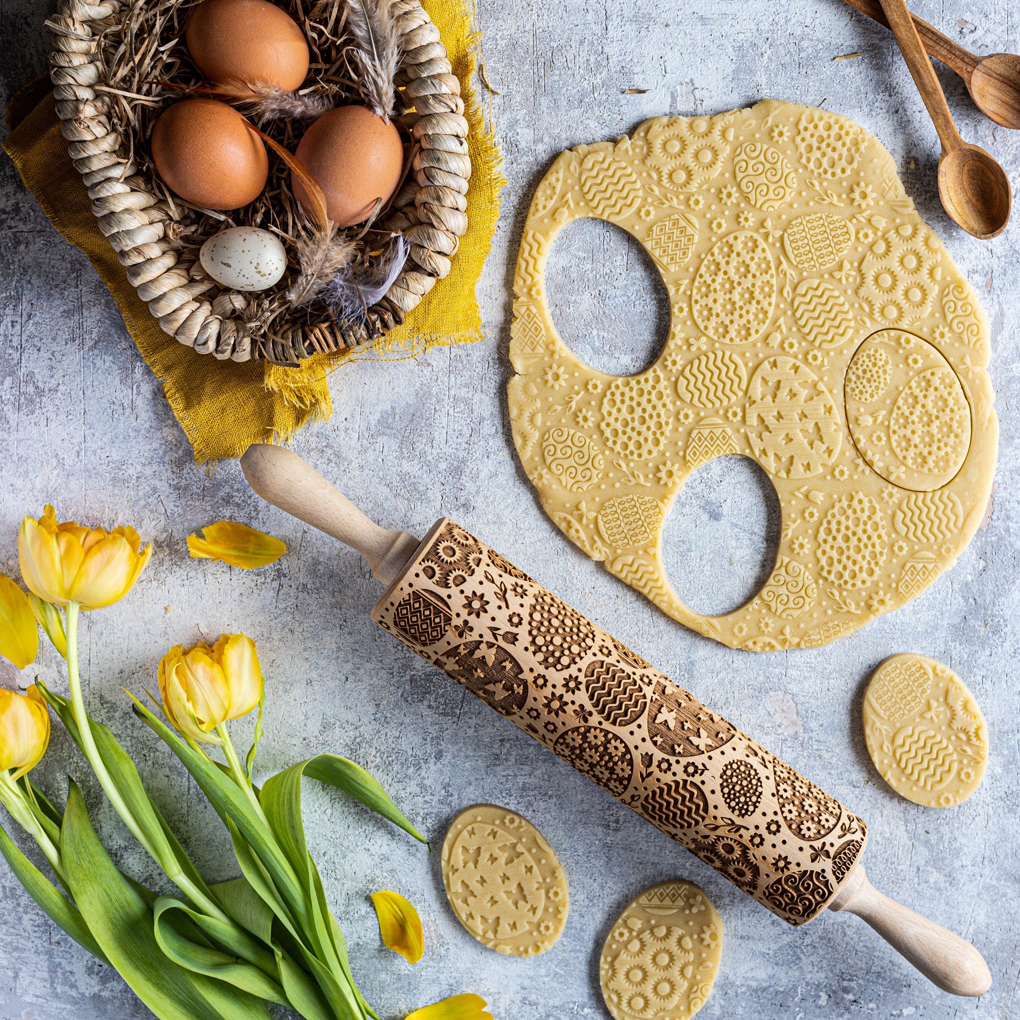 Super Easter Eggs Rolling Pin