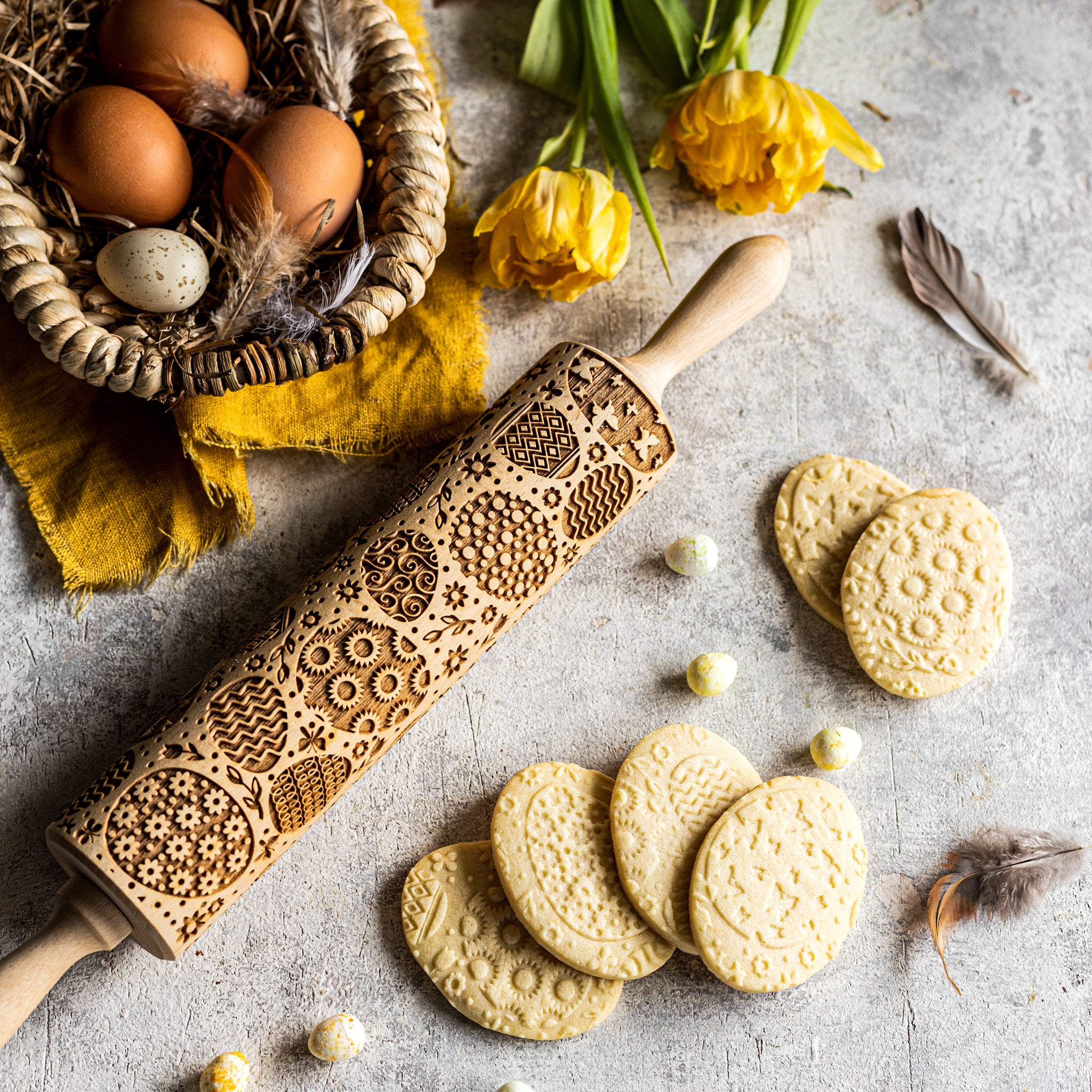 Super Easter Eggs Rolling Pin