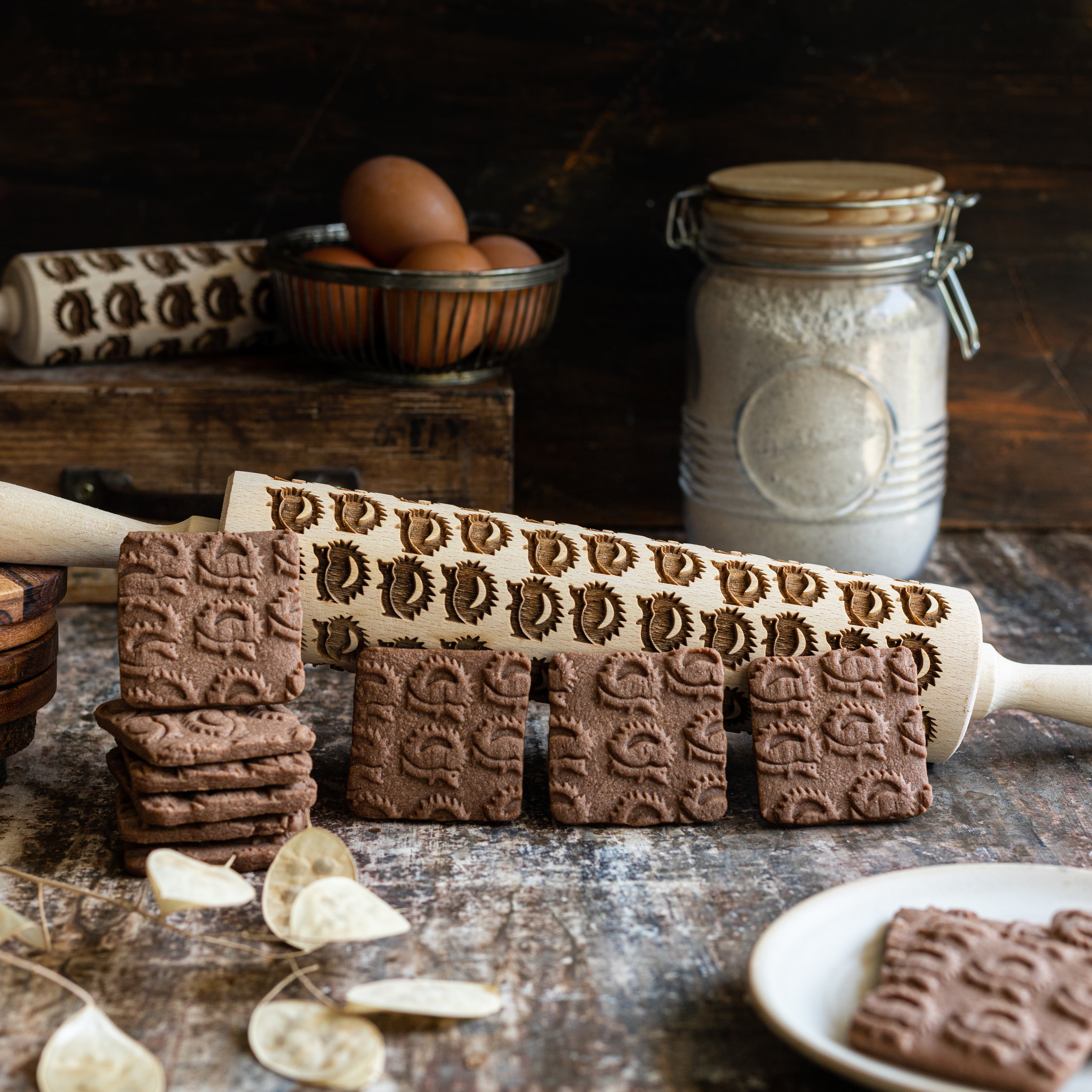 Hedgehogs Rolling Pin