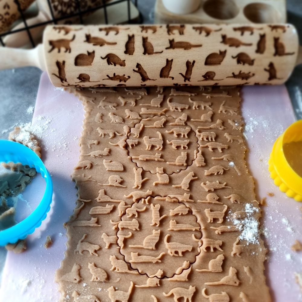 Cats Rolling Pin