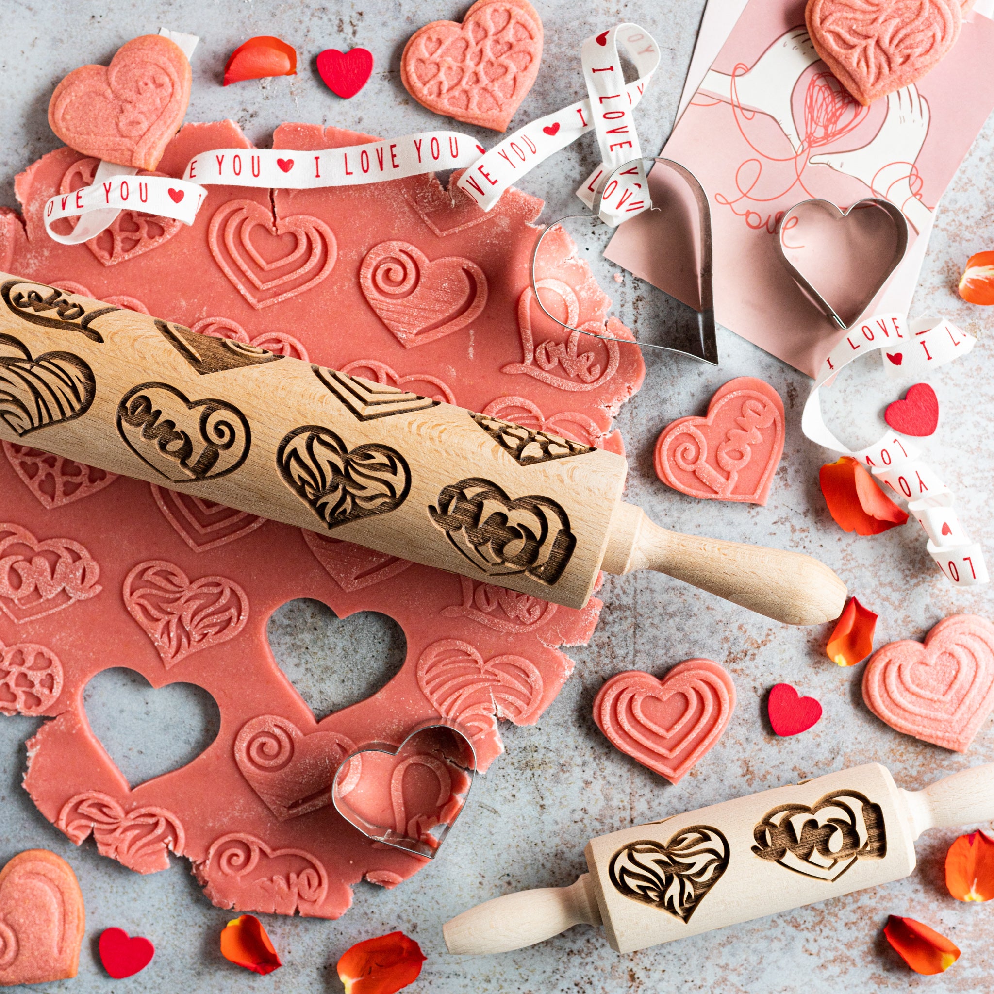Valentine Hearts Rolling Pin