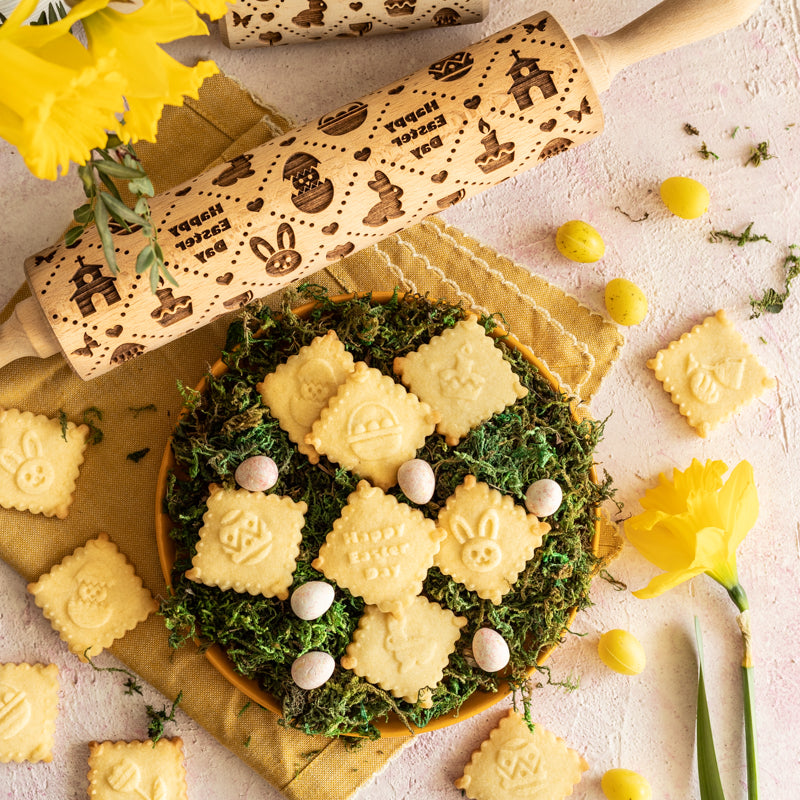 Easter Plaid Rolling Pin